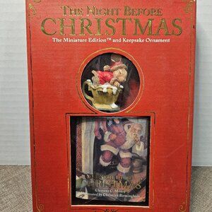1998 The Night Before Christmas Miniature Edition And Keepsake Ornament